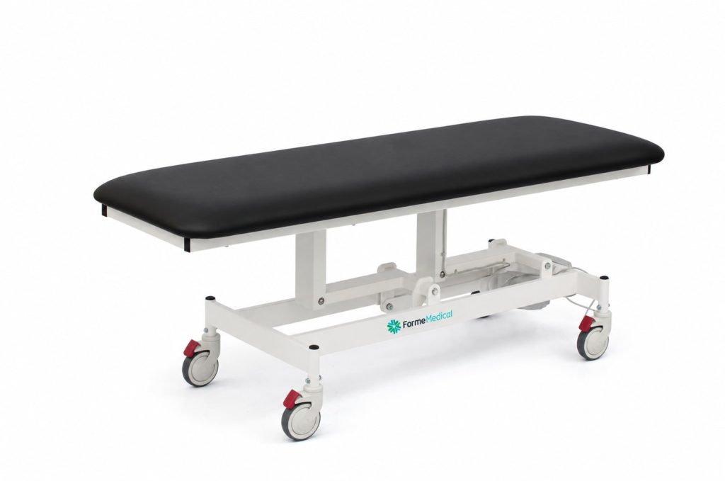 Forme Medical Jasper treatment table with black upholstery