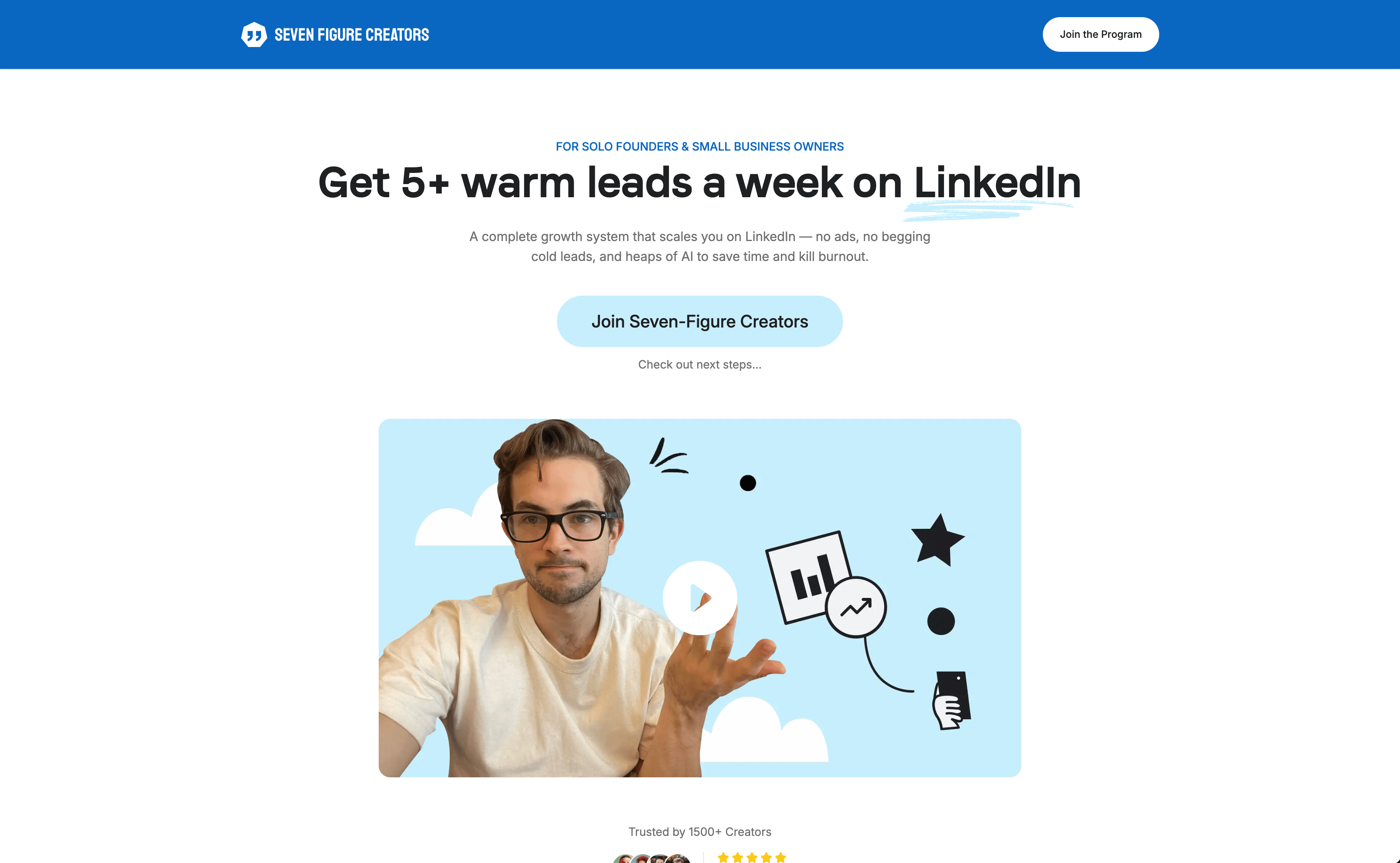 Great example of focused landing page