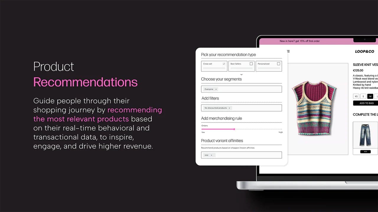Nosto offers product recommendations & search