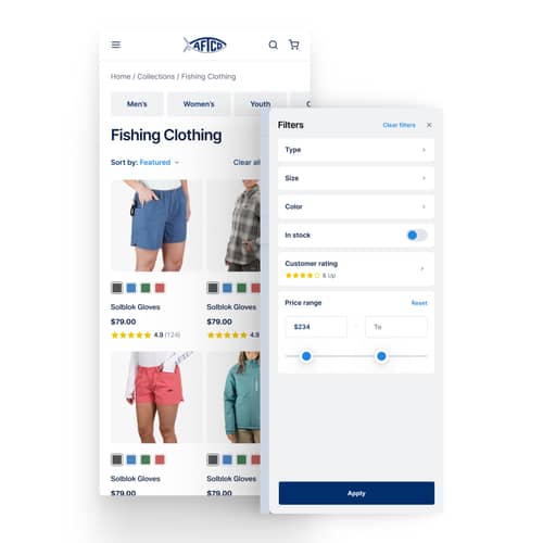 Enhanced mobile filters increase conversions and revenue