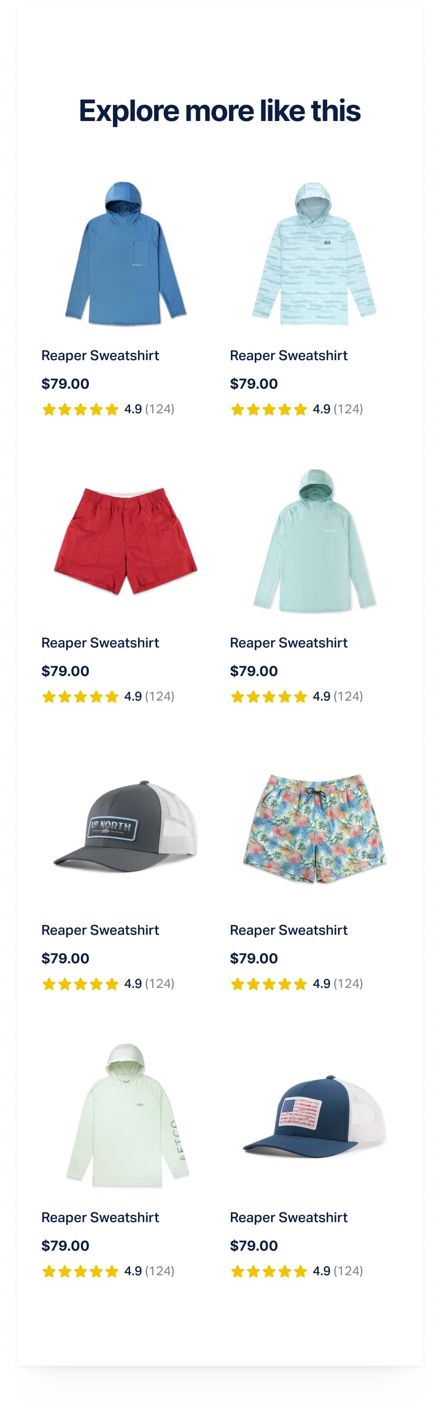 Simplified Product Page Layout (after)