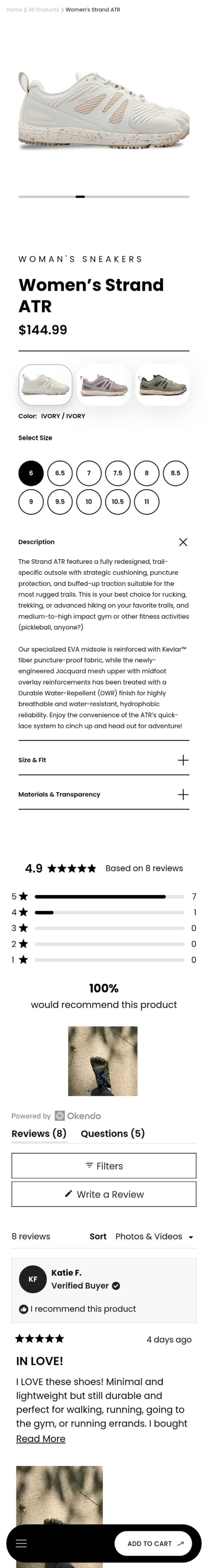 PDP Updates Drive a 17.9% Increase in Cart Additions (before)