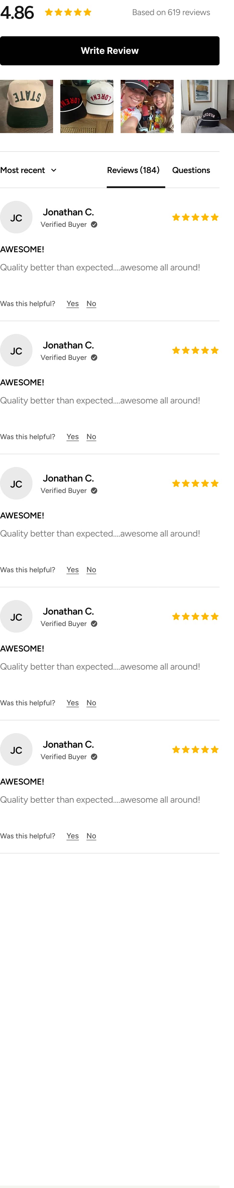 Product Page AOV-Focused Redesign (before)