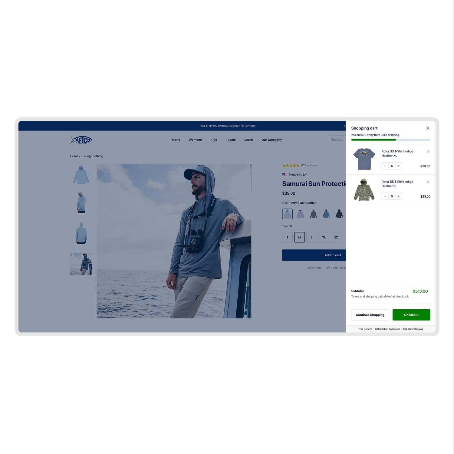 Optimized Product Page (before)