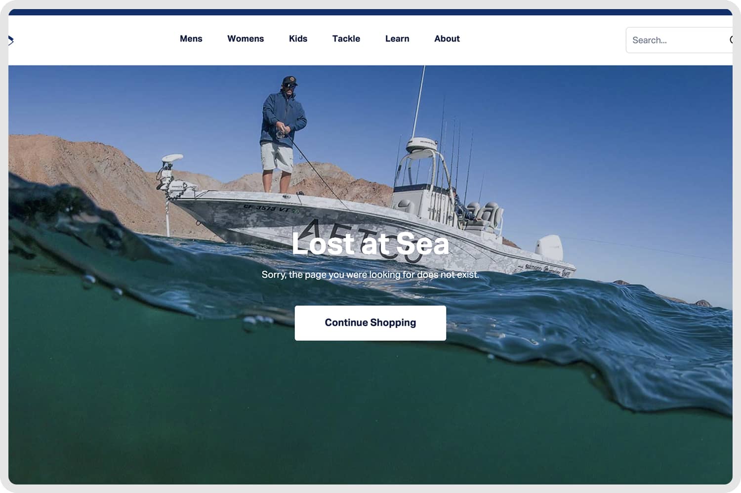 404 Page Featuring Best Sellers (before)