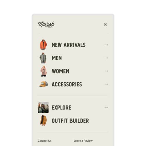 Mobile Menu Redesign