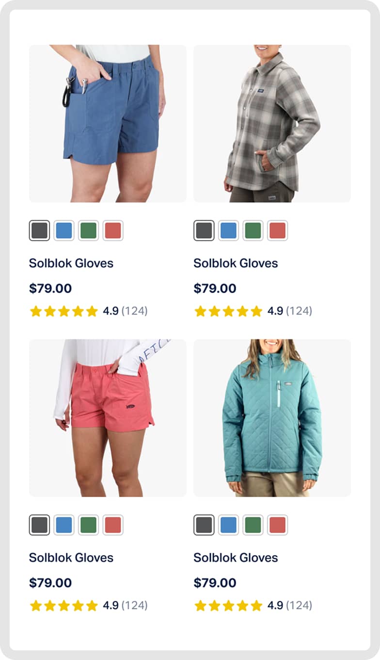 Single-Column Product Grid (before)