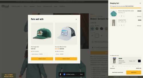 Enhancing AOV with Cross-Sell Pop-up Recommendations