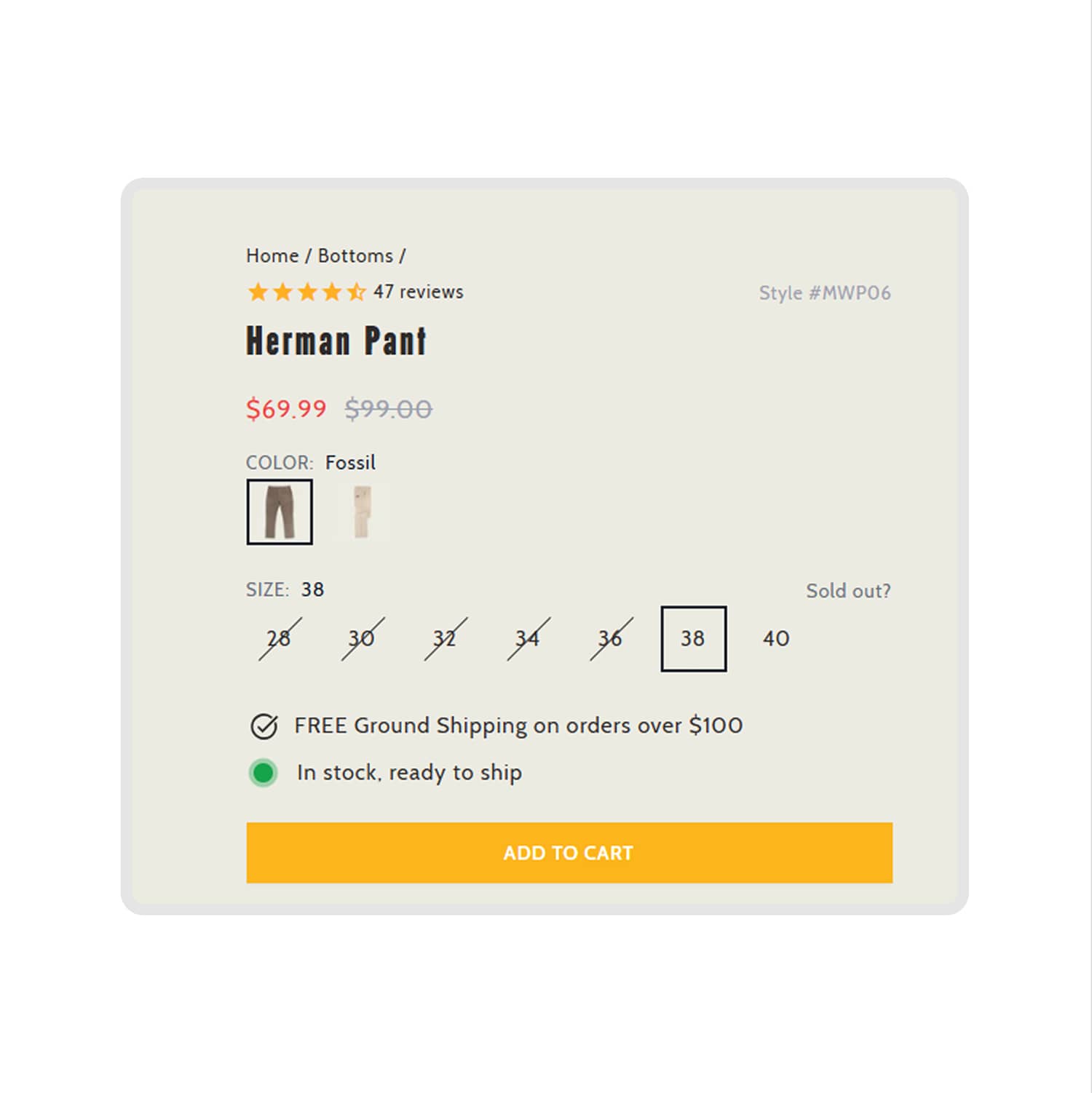 Enhanced Discount Price Styling (before)