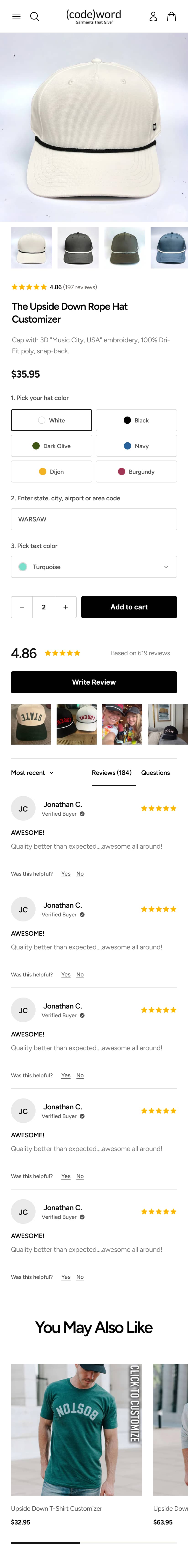 Redesigned Product Page Enhances Visuals and User Engagement (before)