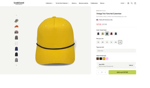 "Hand-Printed & Made with American Jobs" Badge