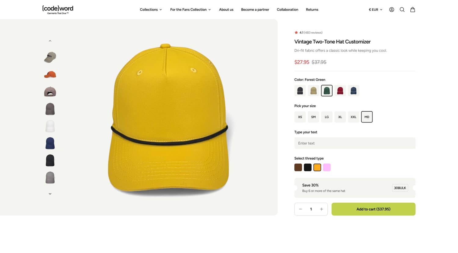 "Hand-Printed & Made with American Jobs" Badge (before)