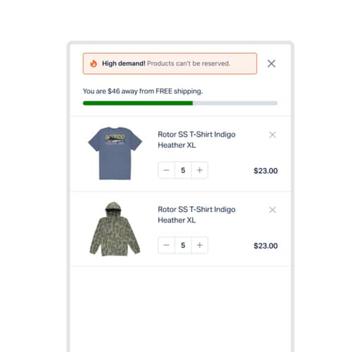 Scarcity Message Boosts Cart Conversion
