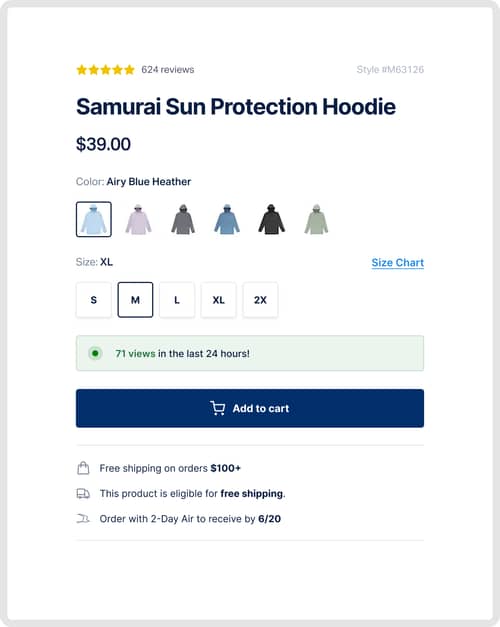 Adding Free Shipping Message Boosts Conversion and Revenue on Product Pages
