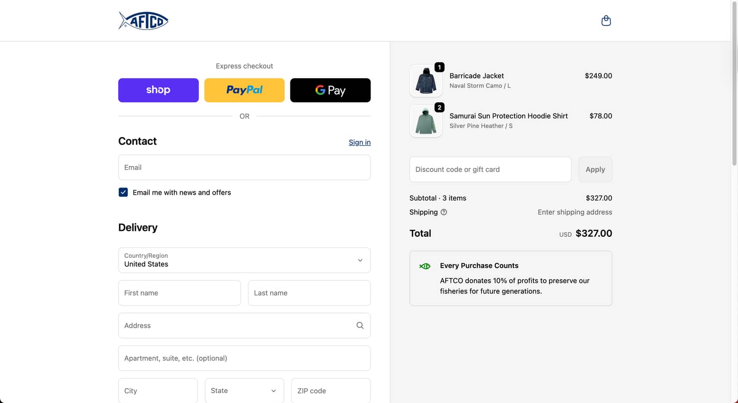 Trust-building icons boost checkout confidence and conversions (before)
