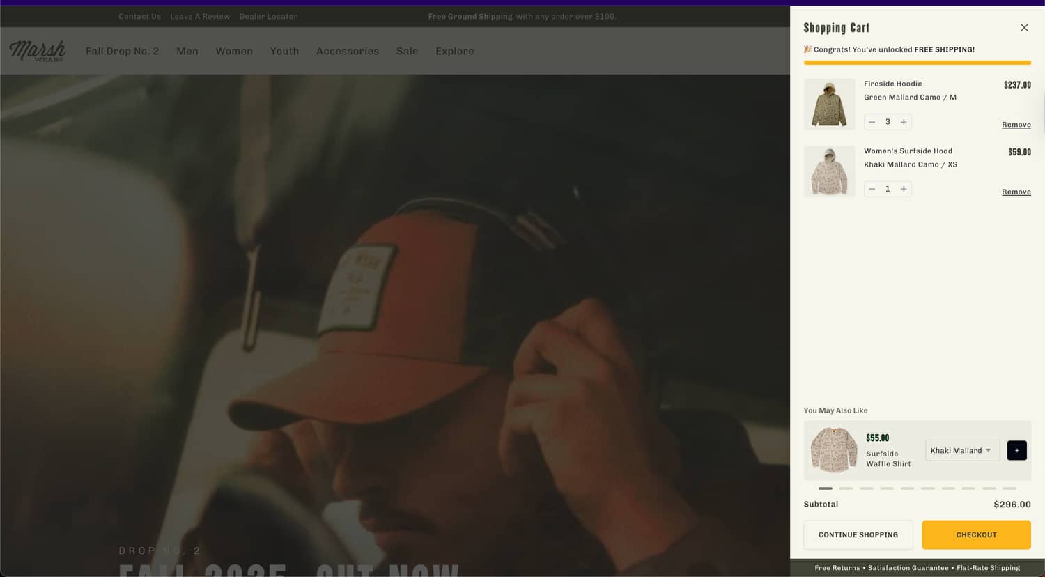 Mini Cart Redesign Boosts Conversion (after)