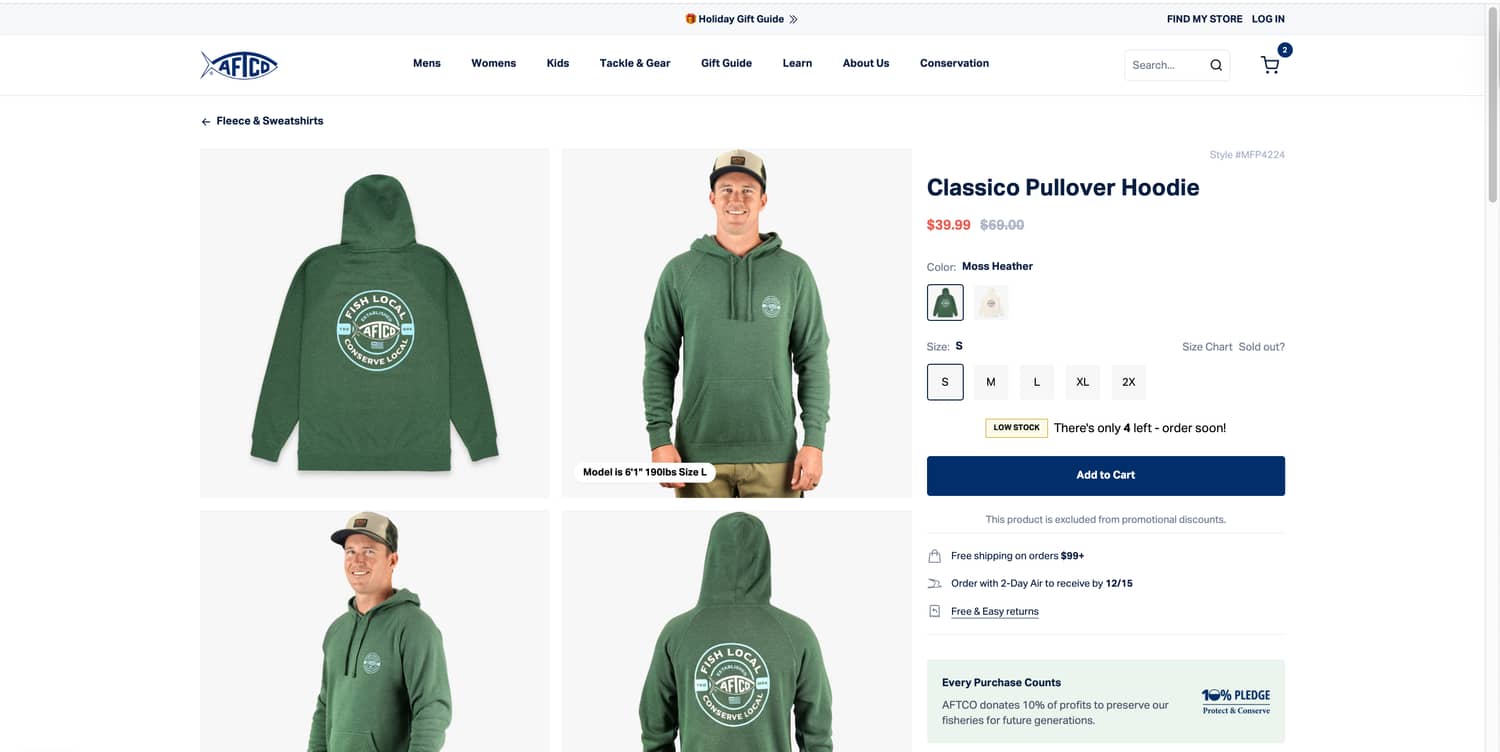 Adding Return Policy Link on Product Pages (after)