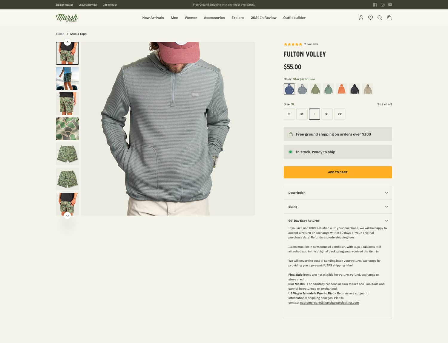 Adding Return Policy Link on Product Pages Boosts Customer Trust and Conversion Rates (after)