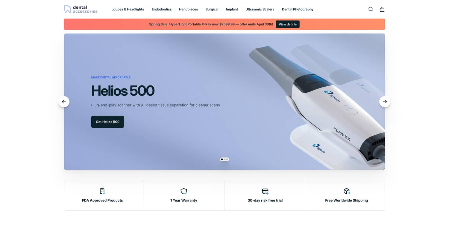Homepage product promotion carousel aims to boost high-value sales (after)