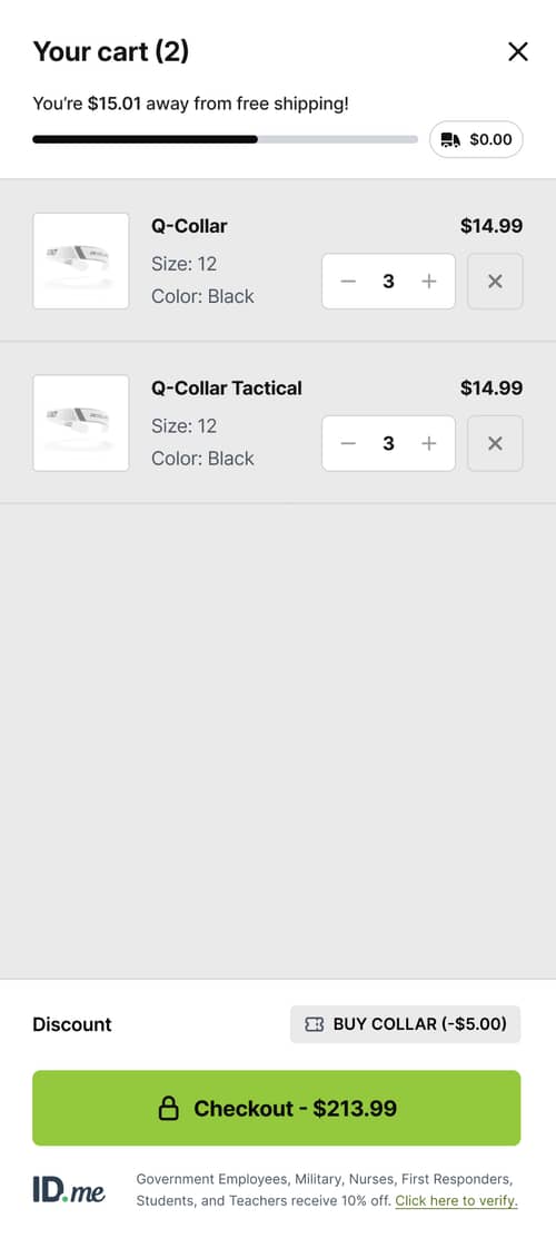 Minicart redesign increases checkout prominence and reduces distractions to boost conversions