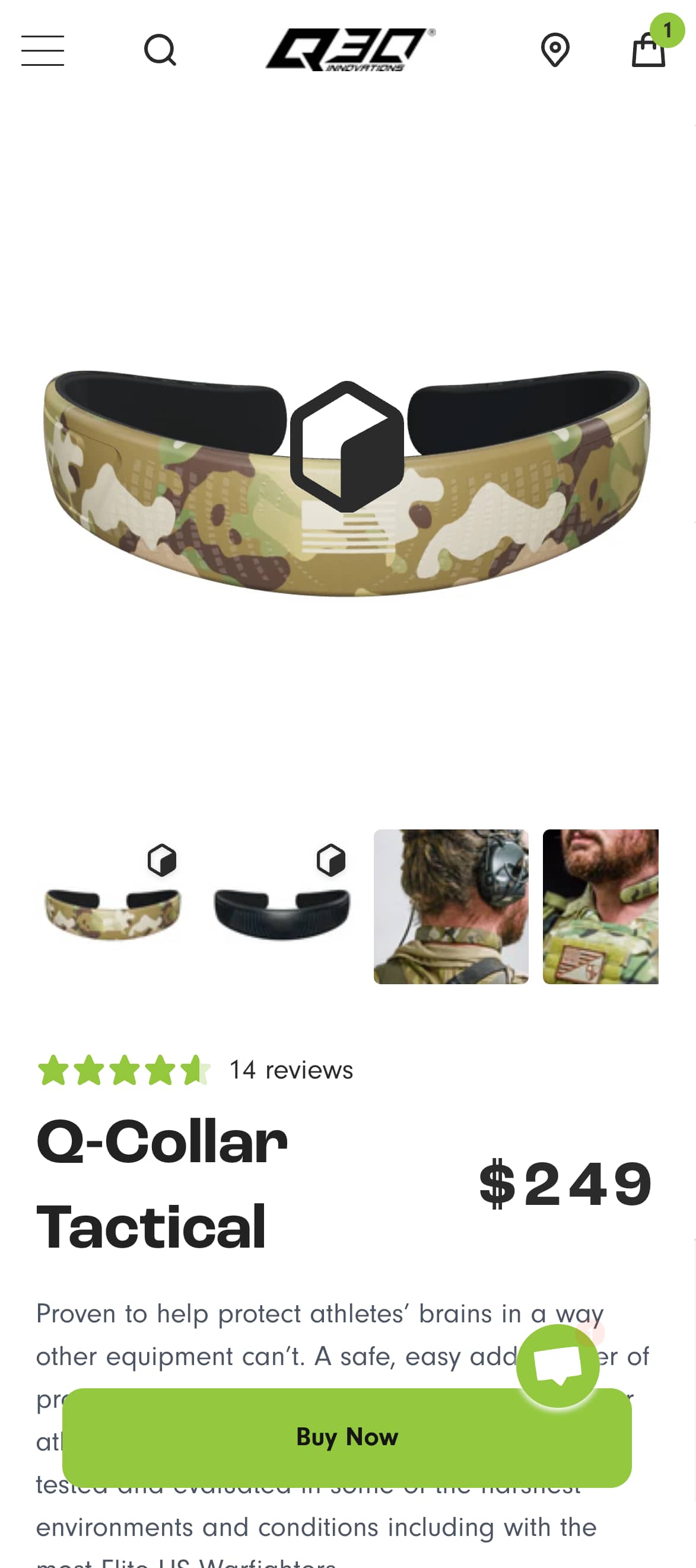 Sticky Top Add to Cart Bar with Size Selector (before)