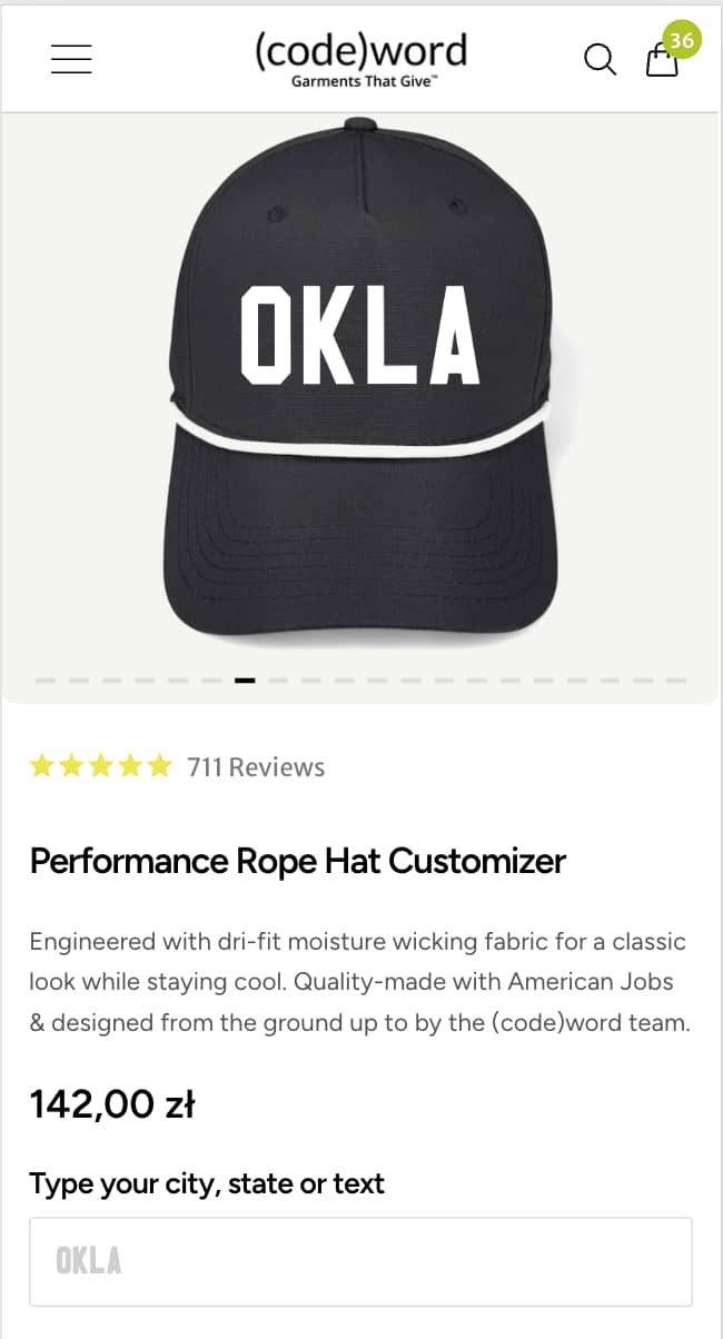 Condensed Product Gallery Increases Conversions (after)