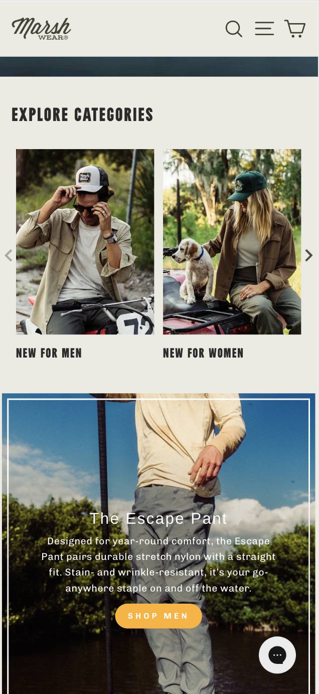 Featuring Top 4 Revenue-Generating Products Prominently on the Homepage Boosts User Engagement (before)