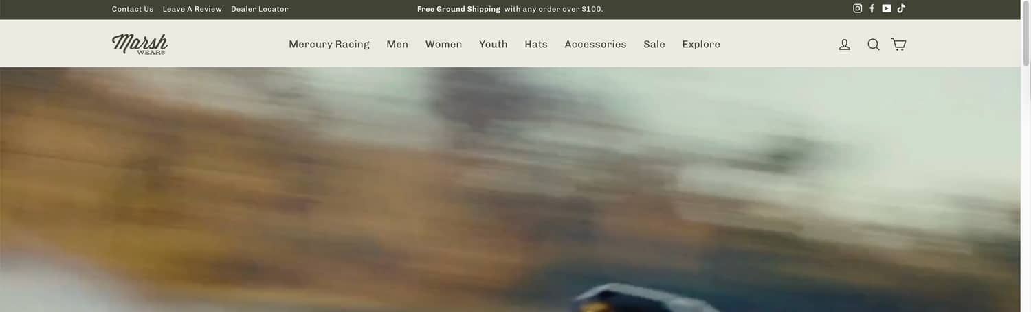 Repositioning “Hats” to top-level navigation increases visibility and user efficiency (after)