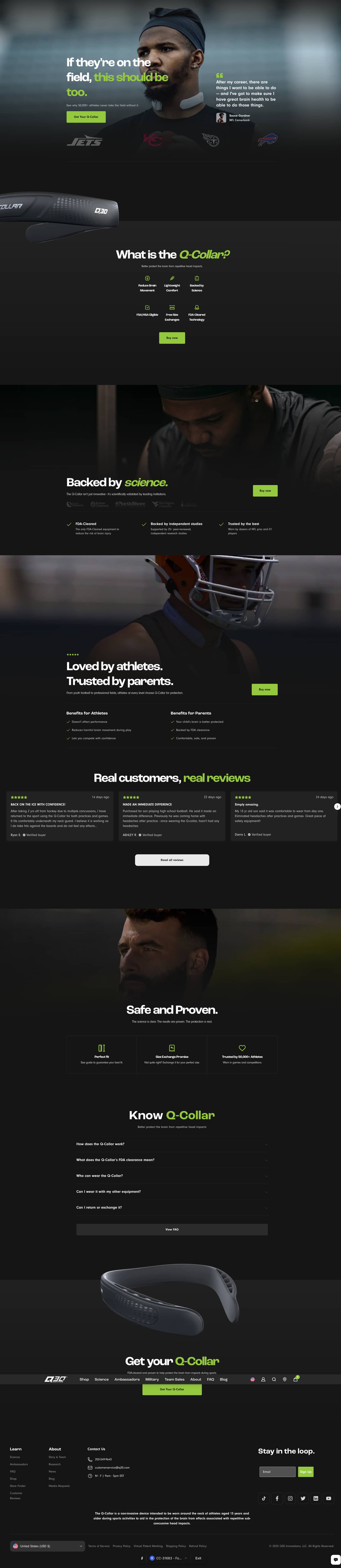 Redesigned Football Landing Page (after)