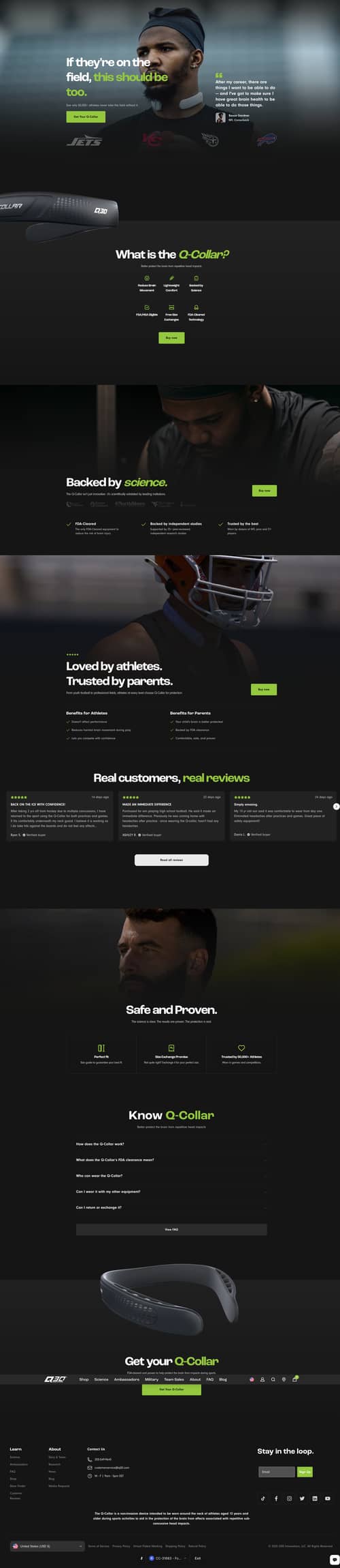 Redesigned Football Landing Page