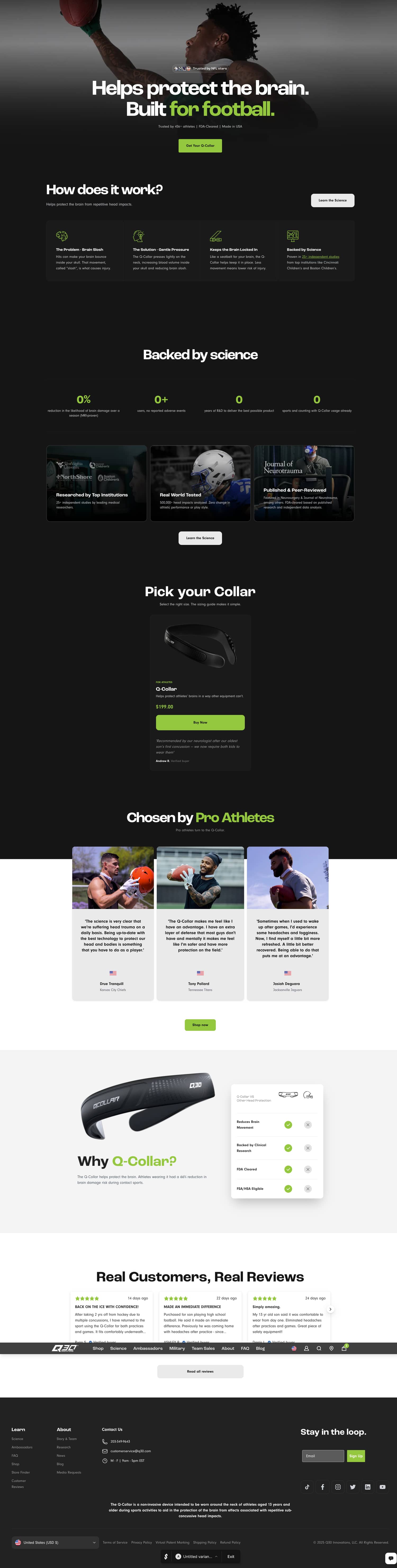 Redesigned Football Landing Page (before)