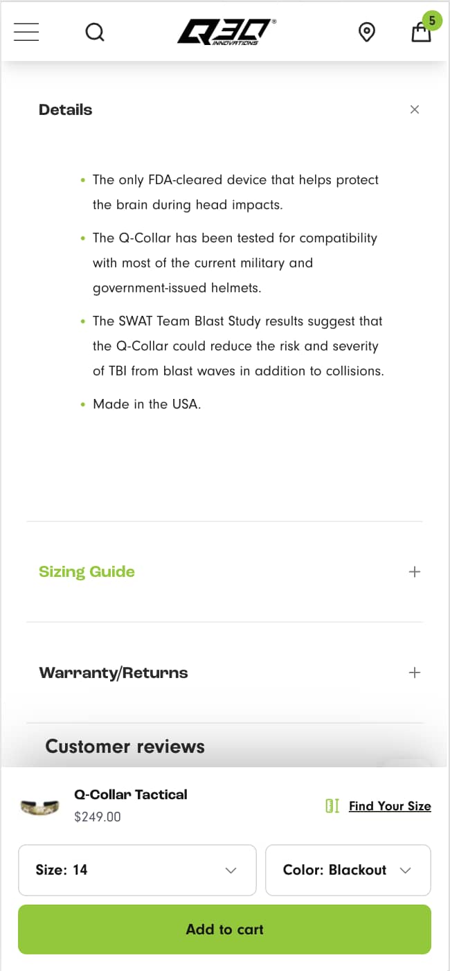 Tactical Bottom Sticky Add-to-Cart (after)