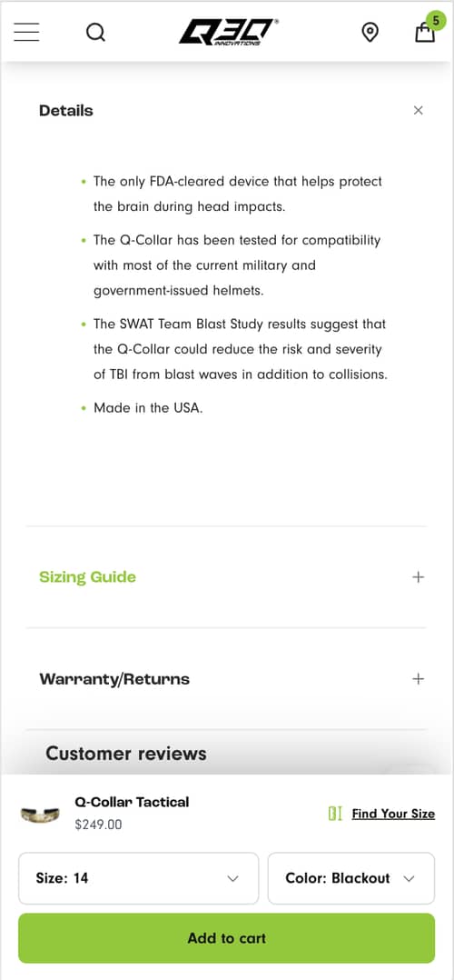 Tactical Bottom Sticky Add-to-Cart