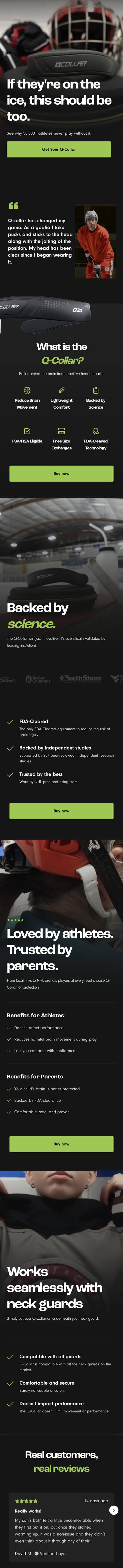 Redesigned Hockey Landing Page Focuses on Clarity and Social Proof to Boost Trust