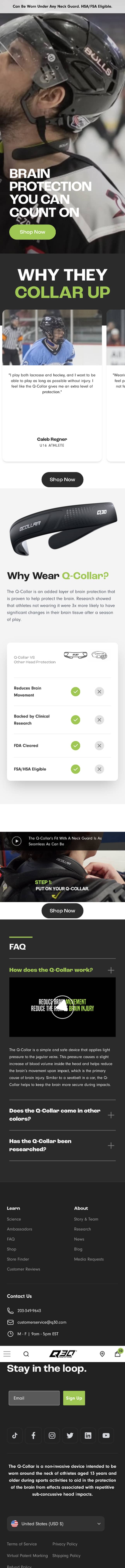 Redesigned Hockey Landing Page Focuses on Clarity and Social Proof to Boost Trust (before)