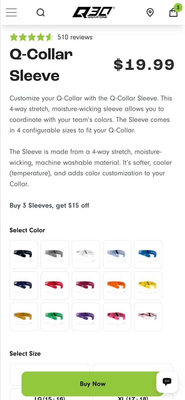 Enhanced product visualization with sleeve thumbnail images boosts user confidence and engagement (after)