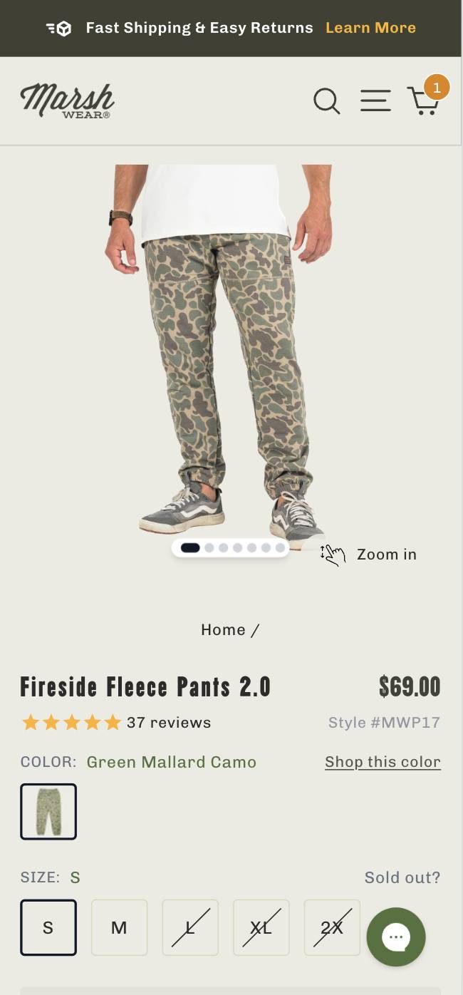 Add a "Shop This Color" Button to PDPs (after)