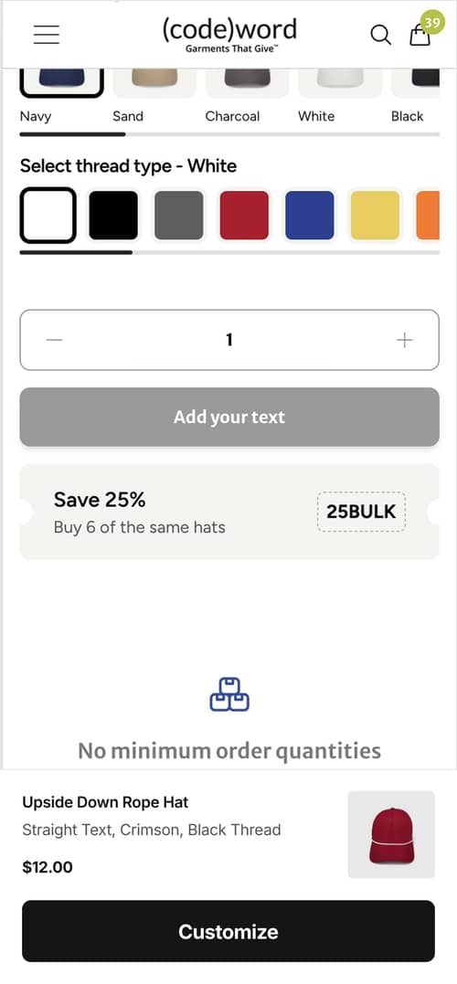 Sticky Product Customization Below The Fold
