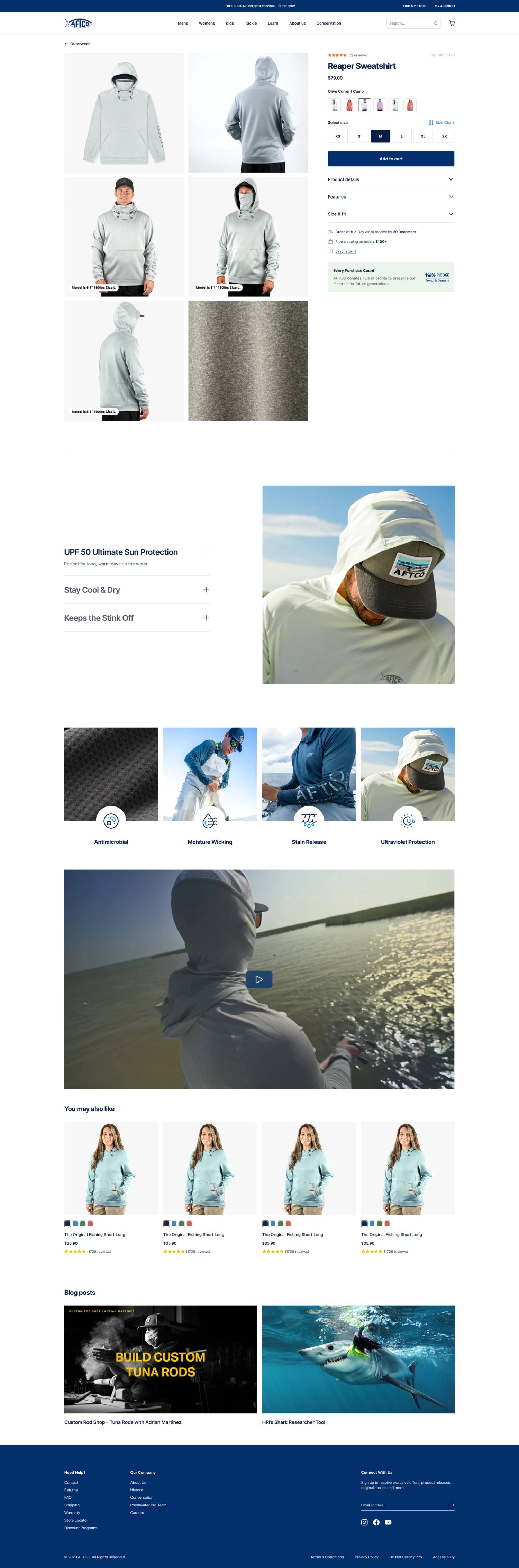 Simplified Product Detail Page (after)