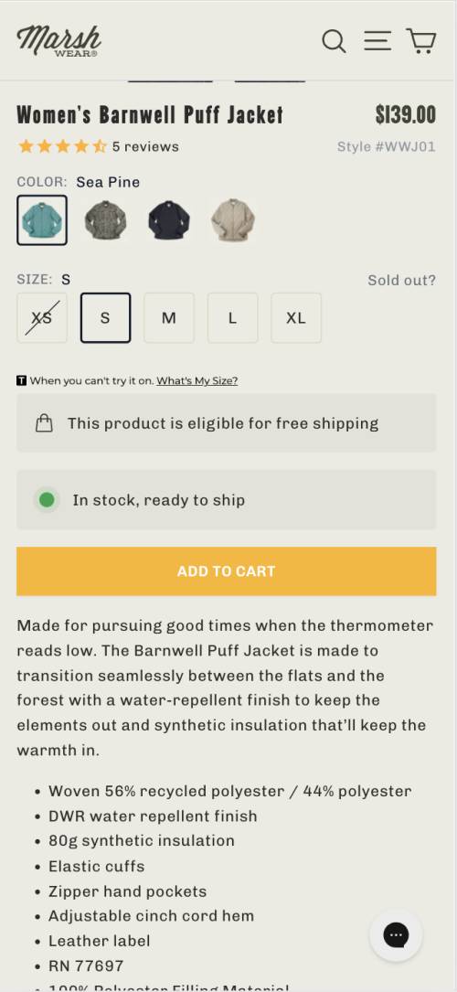 Context-aware shipping message