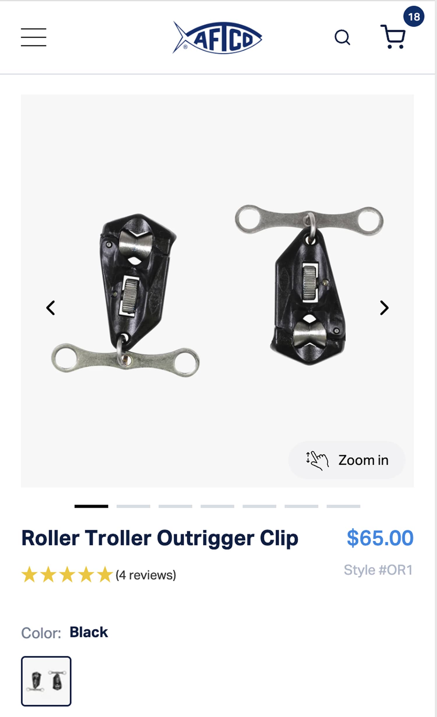 'Made in the USA' Icon Above Product Title (before)