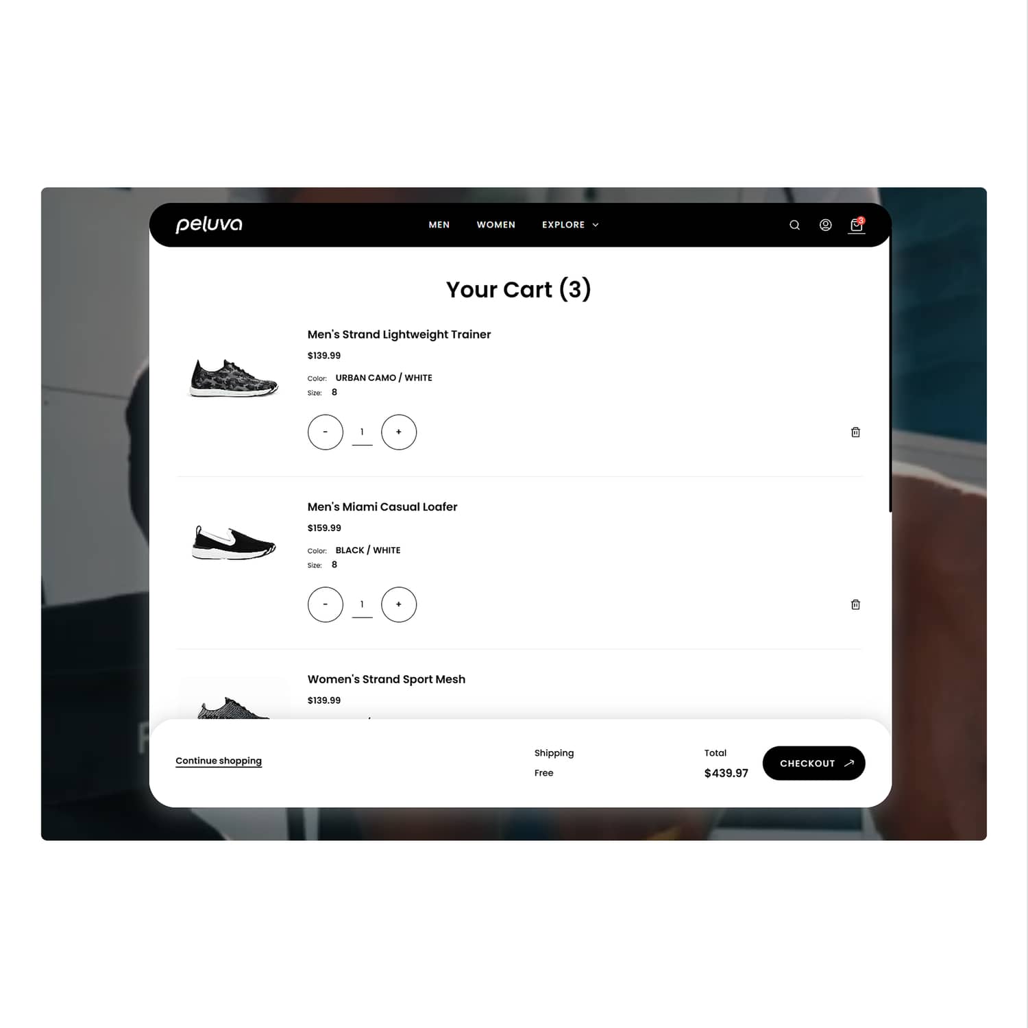 Streamlined Product Page Layout (before)